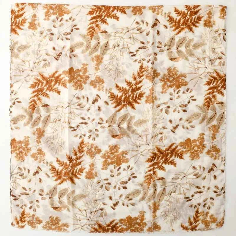 Winter Lurex Leaf Floral Fringe Cotton Viscose Shawls Scarf Lady High Quality Wrap Pashmina Stole Bufandas Muslim Hijab 180*90Cm