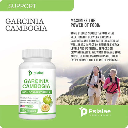Garcinia Cambogia - Metabolism Boosting, Weight Management, Detoxification, Fat Burning - 120 Capsules