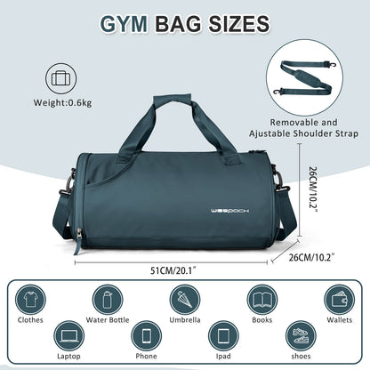 Sports Fitness Bag Women Travel Bag Multi-functional Handbag Yoga Bag Short-Distance Weekender Travel Package Swimming Gym Bags