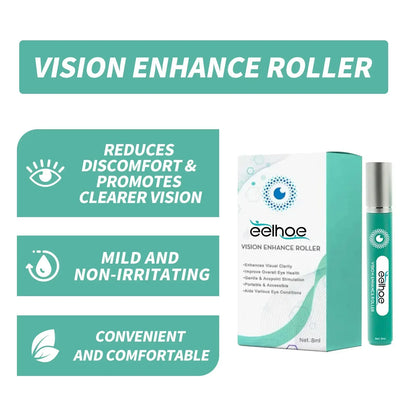 Vision Enhance Roller Promotes Clearer Eyesight Mild Relax Massage Reduce Discomfort Relieve Dryness Eye Fatigue Health Eye Care - AMULET RING STORE