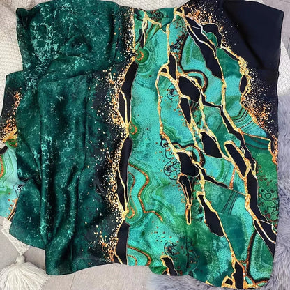 Spring Scarf Women's Luxury Design Polyester Material Smooth Scarf Soft Shawl Beach - AMULET RING STORE