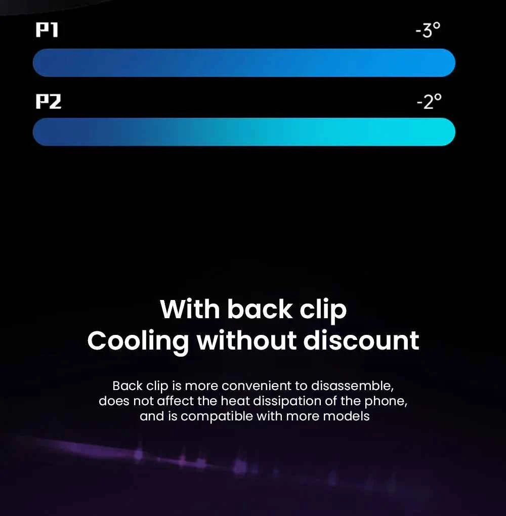 Mobile Phone Semiconductor Cooler "6"Shaped Semiconductor Cooling Fan Radiator for IOS Android SL33 Back-clip Magnetic Heat Sink