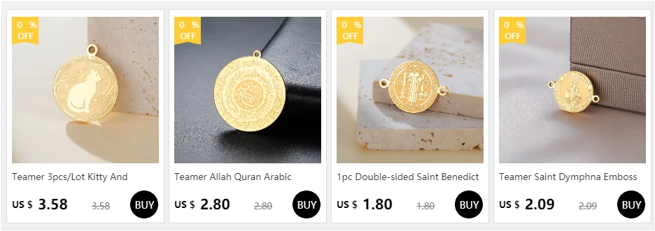 Teamer Allah Quran Arabic Charms Stainless Steel Trendy Pendant For Necklace Bracelet Amulet Islamic Muslim Jewelry Gift New ﻿
