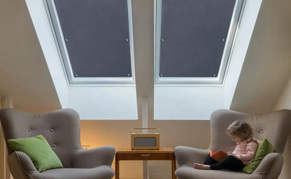 Blackout Skylight Window Blinds with Suction Cups Portable Thermal Insulated Adjustable Curtain for Bedroom Travel Car - AMULET RING STORE