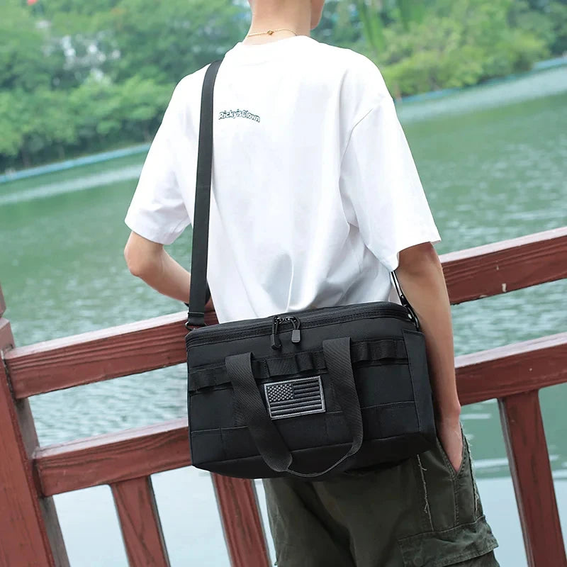 Tactical Lunch Box Leakproof Insulated for Outdoor Camping Handbag Hiking Climbing Travel Picnic Thermal Cooler Storage Bag