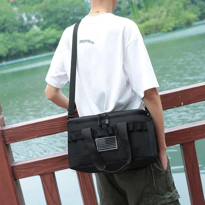 Tactical Lunch Box Leakproof Insulated for Outdoor Camping Handbag Hiking Climbing Travel Picnic Thermal Cooler Storage Bag