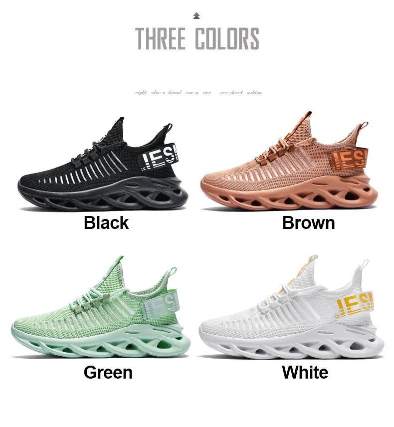 Men Shoes Comfortable Sneakers Breathable Running Shoes For Women Mesh Tennis Sports Shoes Outdoor Air Waling Casual - AMULET RING STORE