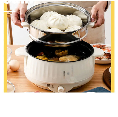 Electric MultiCooker Multifunctional Rice Cooker Frying Pan Non-stick Cookware Multi Soup Hotpot for Kitchen 1.7L/2.7L/3.2L - AMULET RING STORE