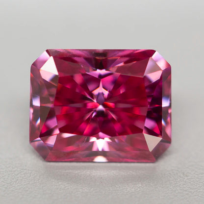 Pink Moissanite Stones with GRA Certificate Round/Pear/Oval/Emerald/Heart/Cushion/Princess/Asscher/Radiant Cut