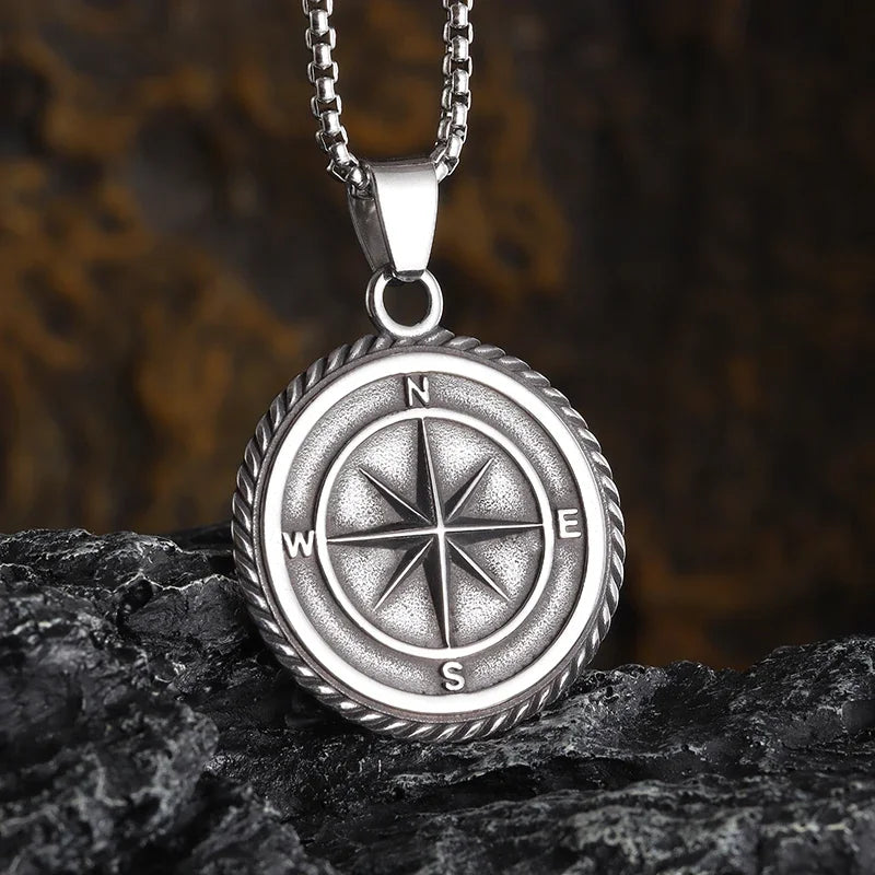 Retro Fashion Seven Angels Magic Circle Solomon's Seal Necklace Pendant AMULET RING STORE