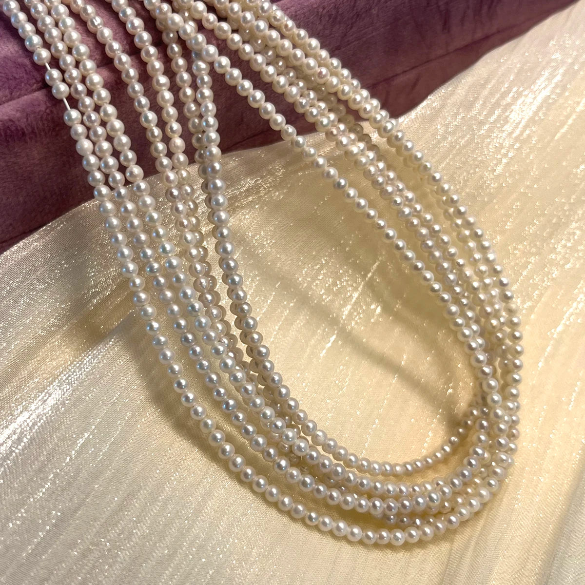 AAA 2-3mm High Quality Near-round Beads Exquisite Natural Freshwater Pearls for Jewelry Making DIY Necklace Bracelet Accessories - AMULET RING STORE