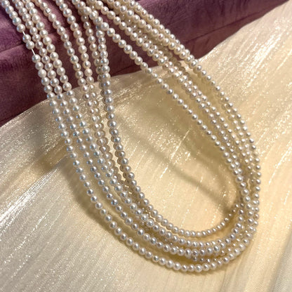 AAA 2-3mm High Quality Near-round Beads Exquisite Natural Freshwater Pearls for Jewelry Making DIY Necklace Bracelet Accessories - AMULET RING STORE