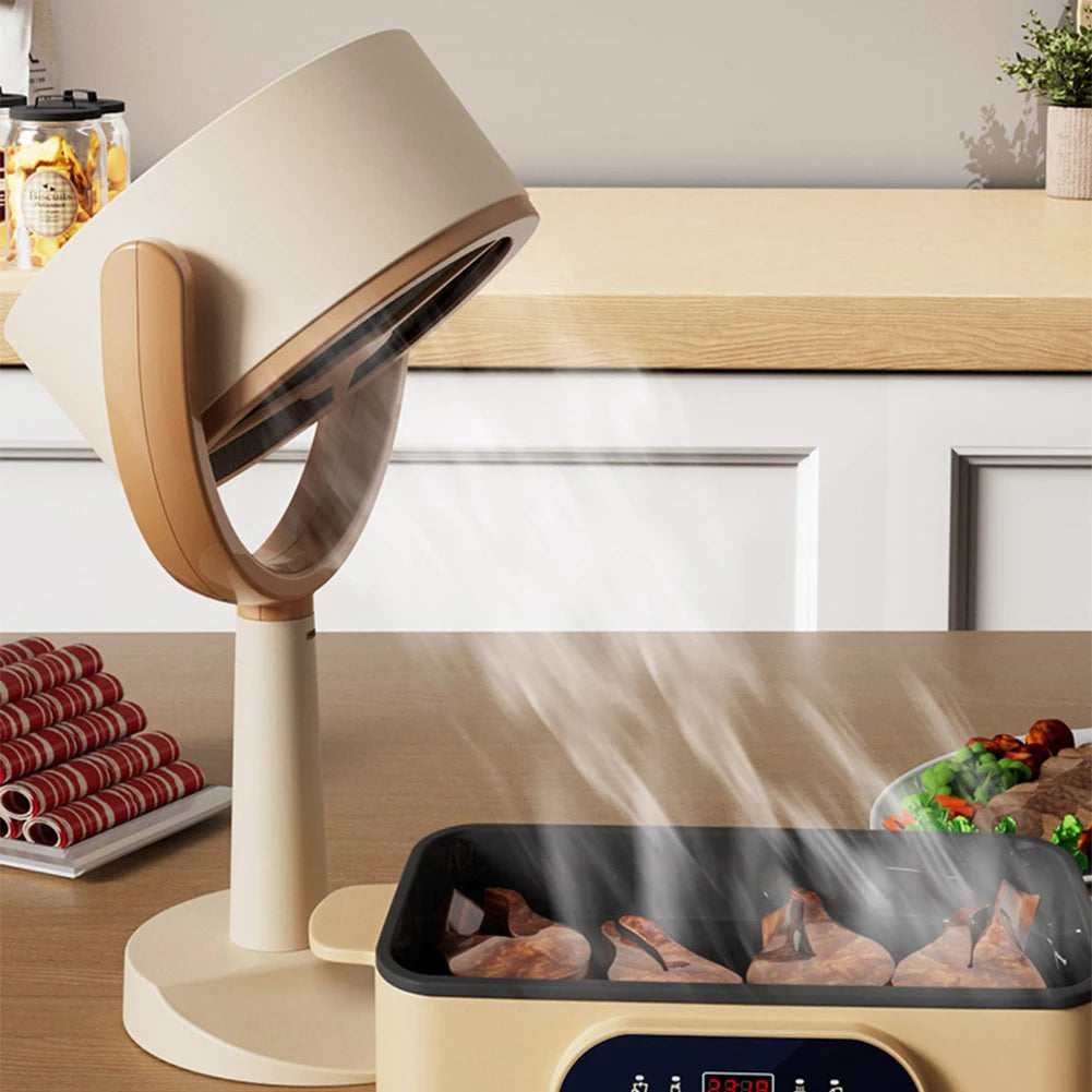 Desktop Range Hood Portable Extractor Exhaust Cooker Small Ventilator Suction For Smoking USB Home Kitchen Indoor BBQ Hot Pot - AMULET RING STORE
