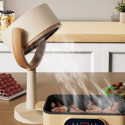 Desktop Range Hood Portable Extractor Exhaust Cooker Small Ventilator Suction For Smoking USB Home Kitchen Indoor BBQ Hot Pot - AMULET RING STORE