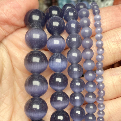 45 Styles Natural Stone Beads Amethyst Purple Jades Agate Crystal Glass Beads Jewelry Making Findings DIY Bracelet Accessories - AMULET RING STORE