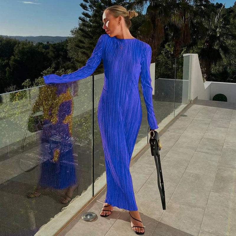 Dulzura Black Long Sleeve Dress - Winter Fashion - AMULET RING STORE