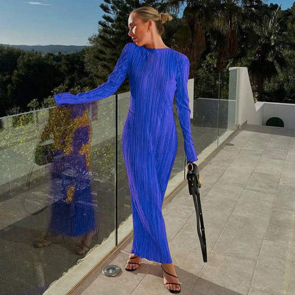 Dulzura Black Long Sleeve Dress - Winter Fashion - AMULET RING STORE