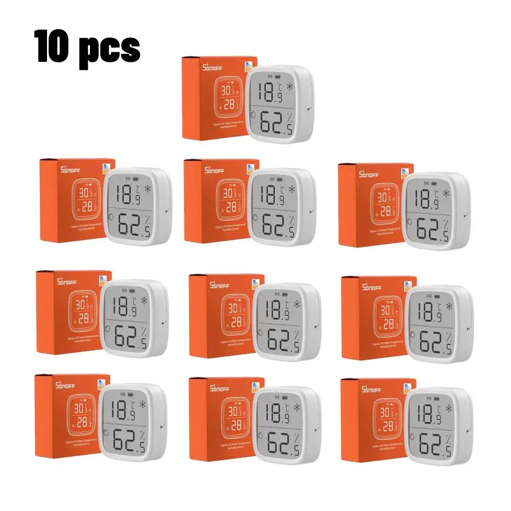 SONOFF SNZB-02D Zigbee LCD Temperature Humidity Sensor Diy Smart Home With TRVZB Works With Alexa Google Home Assistant mqtt - AMULET RING STORE