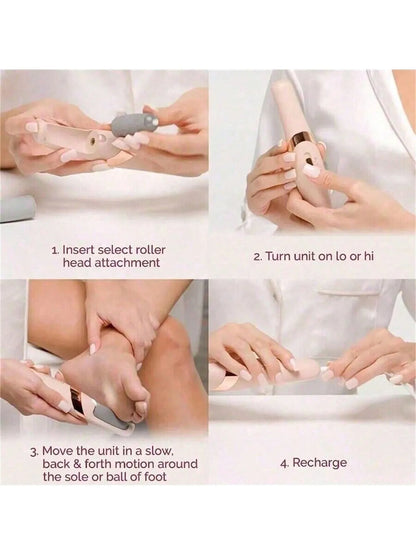 Electric Callus Remover for Feet, Rechargeable Foot File Pedicure Tool, Portable Foot Callus Remover Waterproof Profess,Pedicure