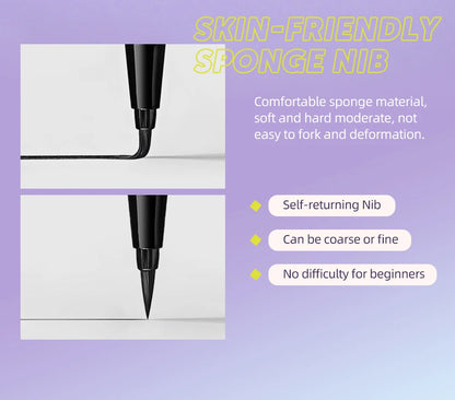 QIBEST High Pigment Eyeliner Pencil Waterproof Smudgeproof Makeup Eye Liner Liquid Black Eyeliner Quick Drying Eyes Cosmetics - AMULET RING STORE