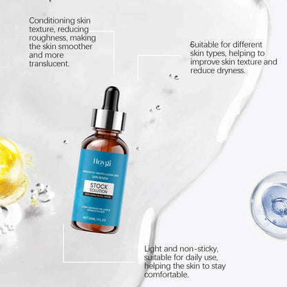 Collagen Facial Serum Hydrating Brightening Essence, Under Eye Wrinkle Care Gentle Anti-Aging Concentrate for All Skin Types