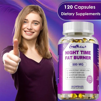 Night Time Fat Burning Capsule - Supports Immune System Health, Appetite Suppression, Healthy Weight Management - AMULET RING STORE