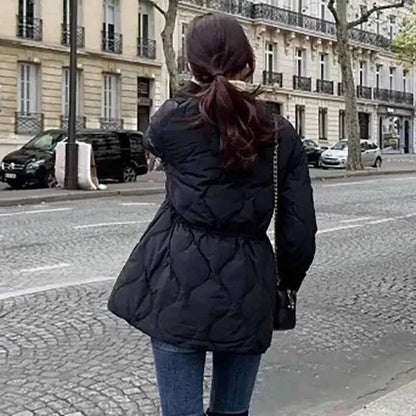 Quilted Padded Overcoat Female Coats Black Duck Down Women's Jacket Thick Padding Long Winter Promotion Offers Elegant Classy In