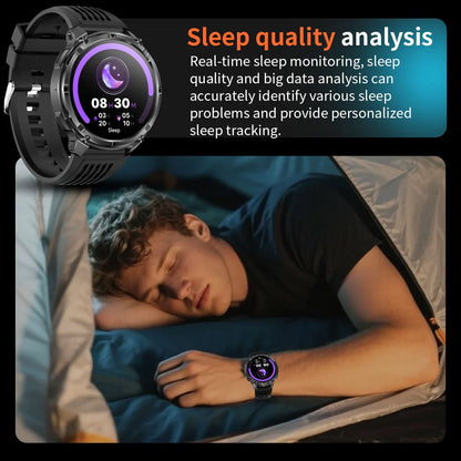 New Military T-Rex3 Ultra 1100mAh Battery Smart Watch 5 ATM Waterproof 1.7"AOD Compass GPS Sports tracker Outdoors Smartwatches