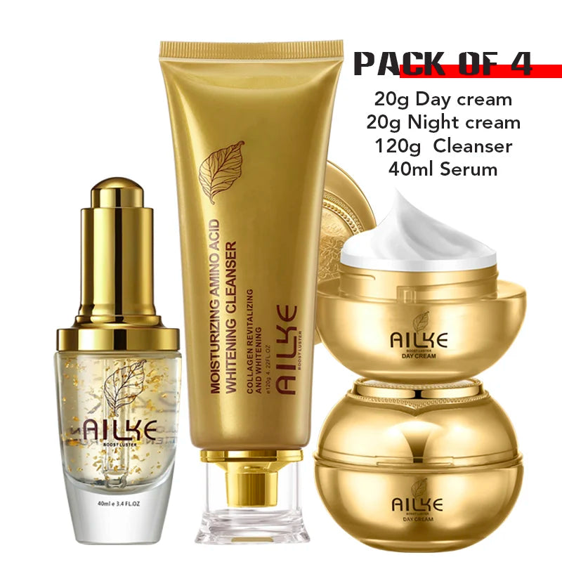 AILKE Whitening Skin Care Set, Reduce Wrinkles, Dark Spots, Anti-Aging, Women Wholesalers Beauty Cosmetics for All Skin Types - AMULET RING STORE