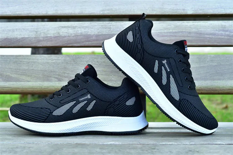 2025 new spring trend sports men's shoes Lace-up thick sole casual fashion shoes Large size Wear skid resistance - AMULET RING STORE