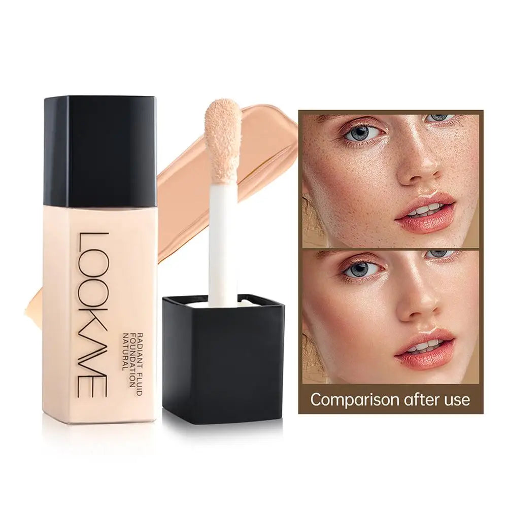 Full Coverage Concealer Temperature Changing Liquid Foundation Smooth Invisible Pores Conceal Facial Beauty Cosmetics - AMULET RING STORE