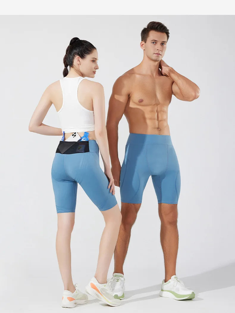 Men Women Pocket Running Tights Shorts Board GYM Exercise Fitness Leggings Basketball Hiking Trainning Sport Soccer Clothing C89