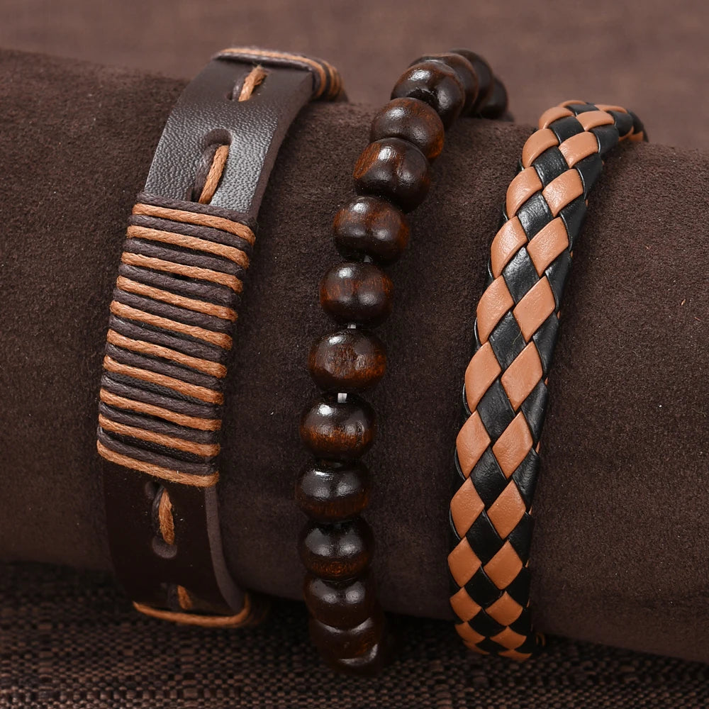 New Hip Hop Mens Fashion Watches Luxury Male Clock Wristwatch Sport MensWrist Watch Bracelet Set Relogio Masculino - AMULET RING STORE