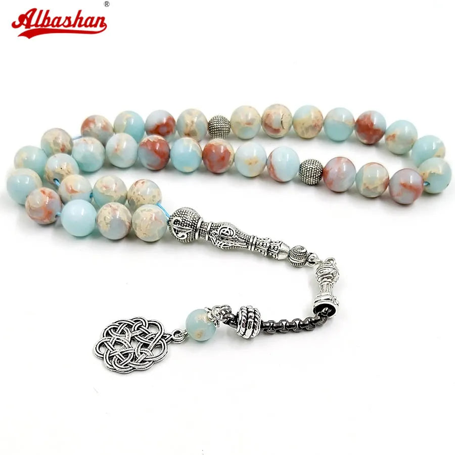 Tasbih Agalmatolite stone muslim prayer beads bracelet islamic fashion accessories ramadan eid gift on hand