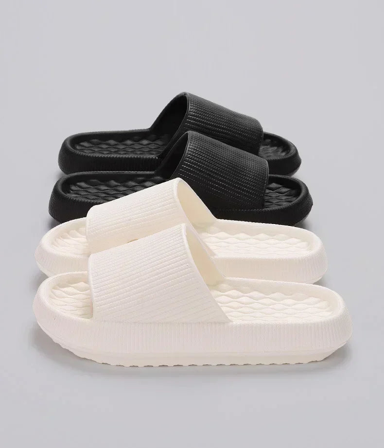 Women's Thick Platform Cloud Slippers EVA Soft Sole Pillow Slides Summer Beach Flip Flops Women Non Slip Bathroom Home Slippers - AMULET RING STORE