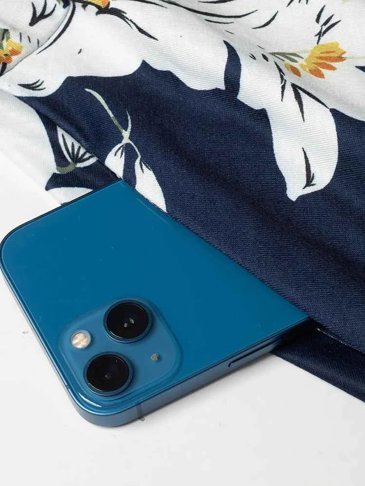 Nice-forever Vintage Elegant Floral Print Pleated Round neck vestidos A-Line Pinup Business Party Women Flare Swing Dress A102