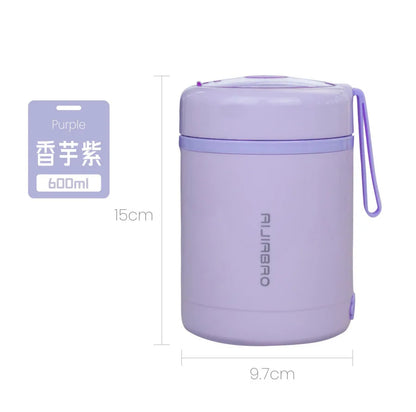 600ML USB Electric Heating Lunch Box Portable Picnic Milk Drink Food Heater Stainless Steel Food Warmer Container 5V 12V 24V - AMULET RING STORE