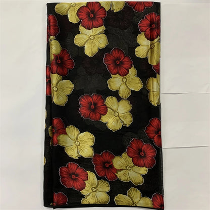 Nigerian Silk Fabrics French Lace Tulle Scarf Burnt-Out Silk Dirac African Fabrics