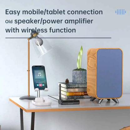 Bluetooth 5.3 Audio Receiver USB U-Disk Play Stereo Wireless Adapter R/L 2 RCA/3.5MM AUX/Optical Fiber Jack For Car Kit Speaker