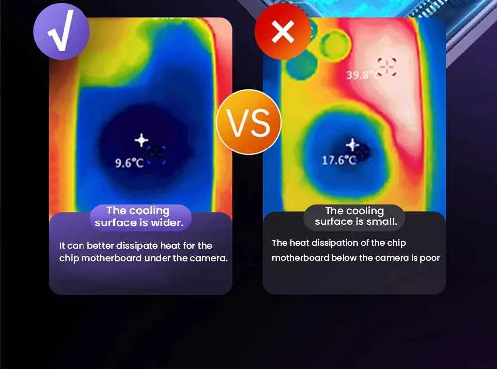 Mobile Phone Semiconductor Cooler "6"Shaped Semiconductor Cooling Fan Radiator for IOS Android SL33 Back-clip Magnetic Heat Sink