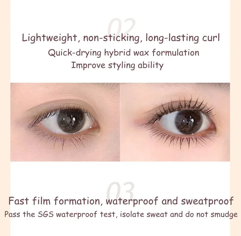 Judydoll Mascara Lash Lengthening Curling Thick Mascara Non-smudg Natural Waterproof Quick Dry Long Lasting Eye Makeup Cosmetics - AMULET RING STORE