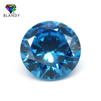 1.0~10mm AAAAA Various Colors Loose Cubic Zirconia Stone Round Brilliant Cut CZ Stone Synthetic Gems For DIY Jewelry