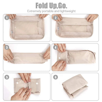 8/7/6 Pieces Set Travel Organizer Storage Bags Suitcase Packing Cubes Set Cases Portable Folding Luggage Clothes Shoe Tidy Pouch - AMULET RING STORE