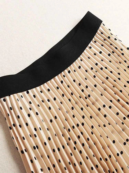 Pleated Skirts Women Spring Autumn Skirt High Waist Print Midi Skirts Womens Velvet Skirt Maxi Long Skirts Femme Faldas Mujer