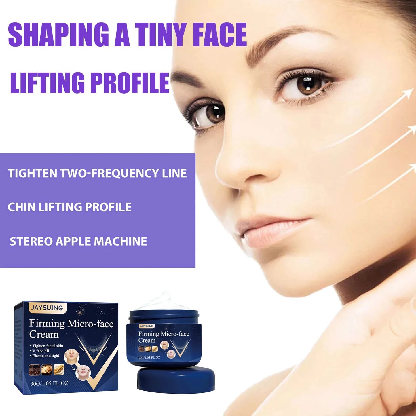 Jaysuing Anti Wrinkle Face Cream Moisturizer Nourishing Skin Improve Puffiness Anti-agi-ng Fade Fine Lines V Face Firming Cream - AMULET RING STORE