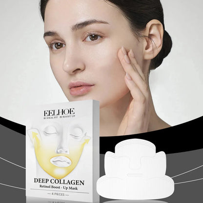 Deep Collagen Retinol Firming Mask Lifting Tightening Facial Skin Lighten Fine Lines Smooth Natural Hydrating Translucent Mask