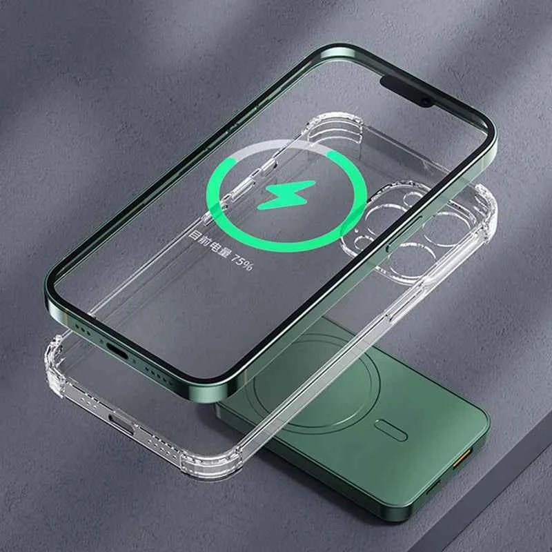 30000mAh Magnetic Power Bank 22.5W Fast Charging Portable External Battery Ultra Thin Safe Wireless  For iPhone Huawei Samsung