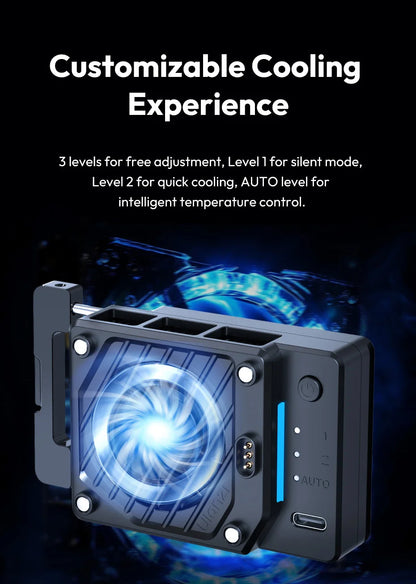 Ulanzi CU01 Thermostatic Semiconductor Camera Cooler Camera Cooling Fan Radiator 4K Recording Kit Heat Sink for Sony Canon Nikon