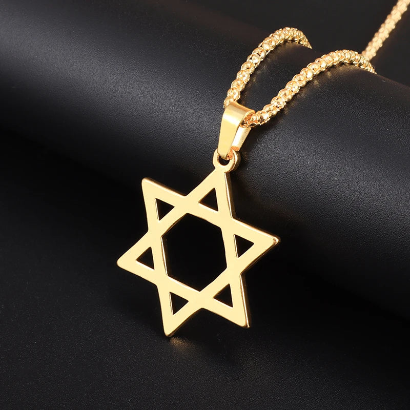 Seven Archangels Solomon Kabbalah Pendant Star of David Devil Eye Angel Seal Necklace