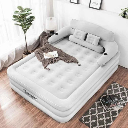 2 Persons Inflatable Mattress Indoor Outdoor Air Cushion 48cm High Bed